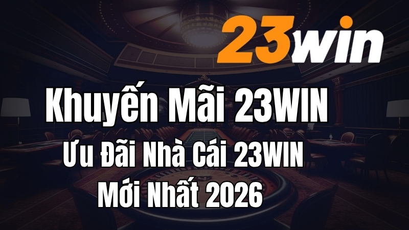 Khuyến Mãi 23WIN – Ưu Đãi Nhà Cái 23WIN Mới Nhất 2026