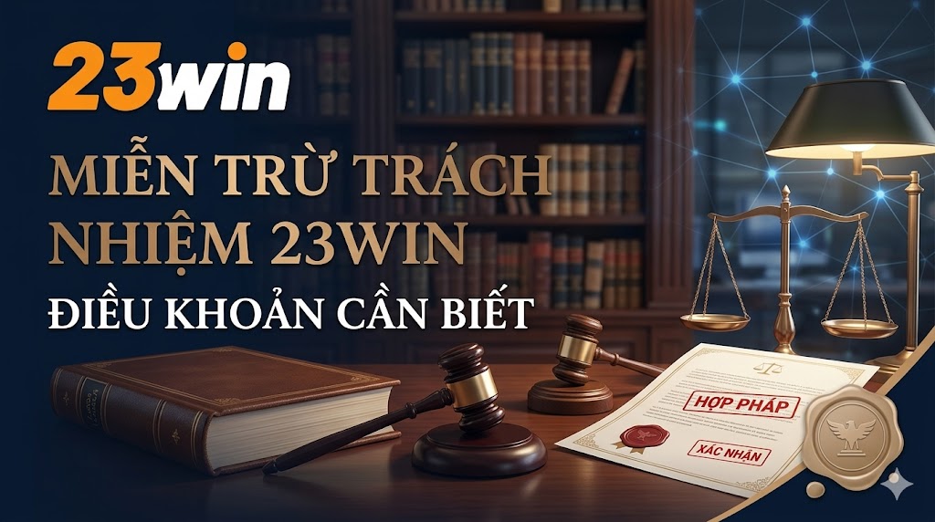 Trang chủ nhà cái - Miễn Trừ Trách Nhiệm 23WIN – Điều Khoản Cần Biết